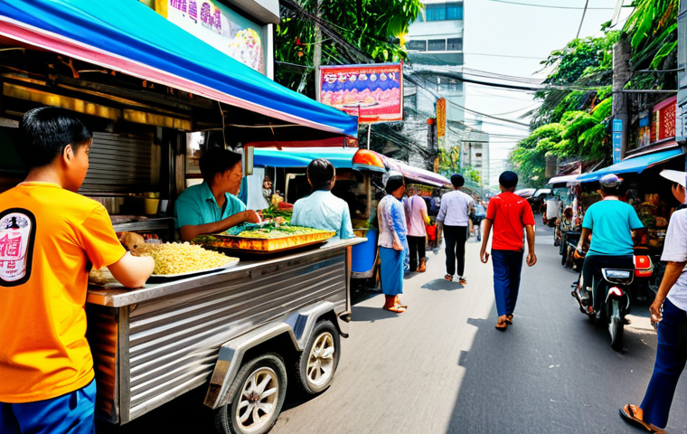 법무사 자격증 취득 성공 사례 - Modern Bangkok Street Scene**

"A vibrant street scene in Bangkok, Thailand during the daytime. Focu...